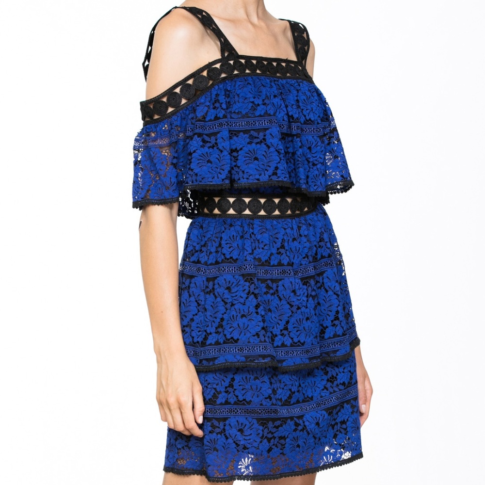 CASUAL LACE UP SLEEVELESS RUFFLE DRESS - Picture 5 of 6